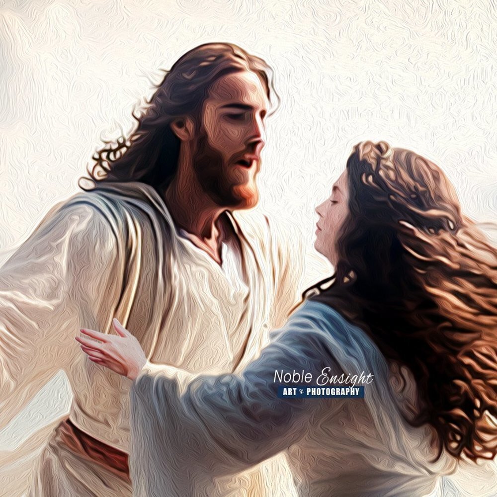 16x20 Jesus in Heaven Wall Art Watercolor Oil Painting Poster‎ - Picture 3 of 6